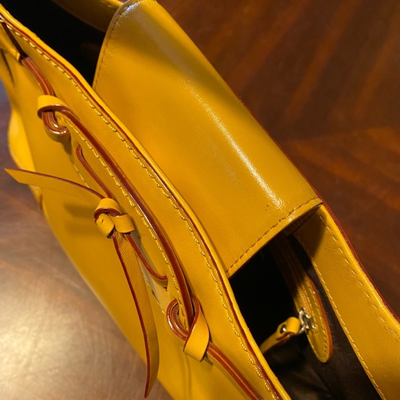 Kate Spade Yellow Leather Shoulder Bag - Picture 7 of 10